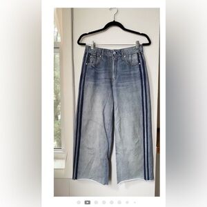 Rag & Bone Miramar Wide-Leg Track Pants Sweatpant Jeans Cotton Terry Small